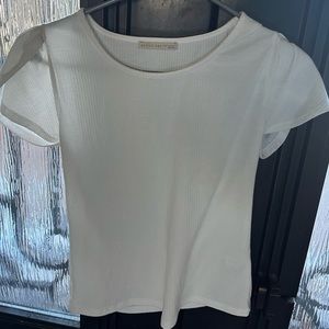 Plain white dress top